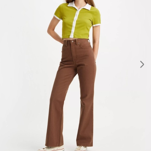 Levi's Premium 70'S MOVIN’ ON HIGH RISE FLARE JEANS Women’s 27 - Picture 5 of 11